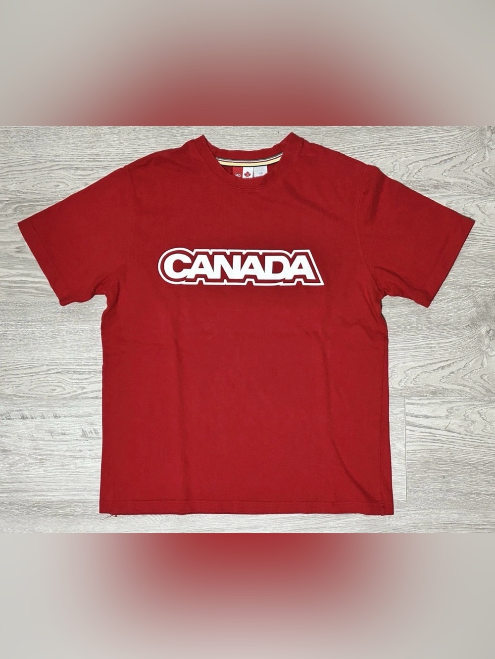 2005 Hudson Bay Company Team Canada Olympics Vintage Y2K Graphic Red T-Shirt